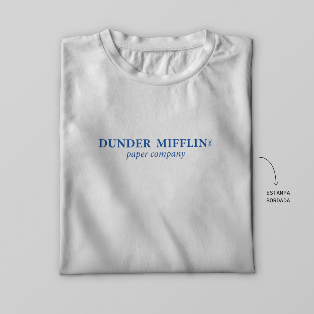 Camiseta Dunder Miflin preto The Office em promoção