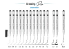 PLANTEC DRAWING PEN PREMIUM PUNTERA METALICA JAPONESA X UNID.