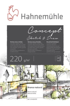 Block Hahnemühle Concept Sketch & Draw A4 220grs 20hjs