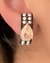 Ear Hook Cristal Pérolas e Zircônias - Prata 925