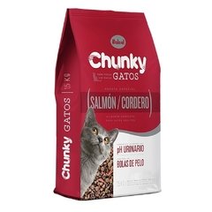 Comida para Gato Adultos Chunky Salmon/Cordero Bolas de Pelo 8 Kgs
