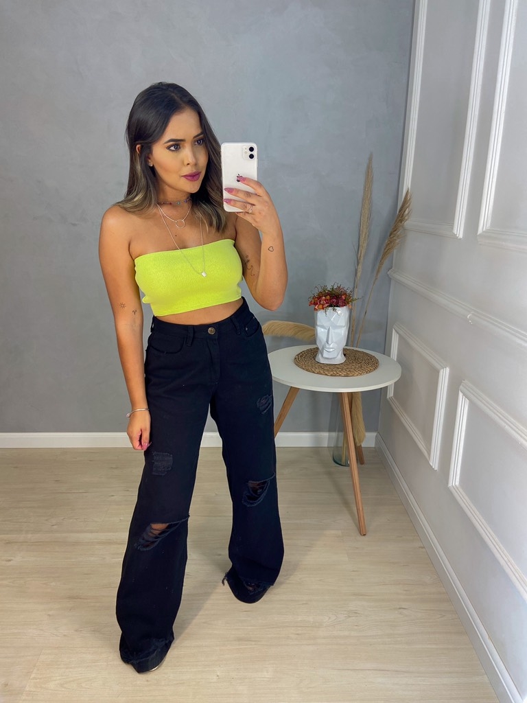 top tricot verde
