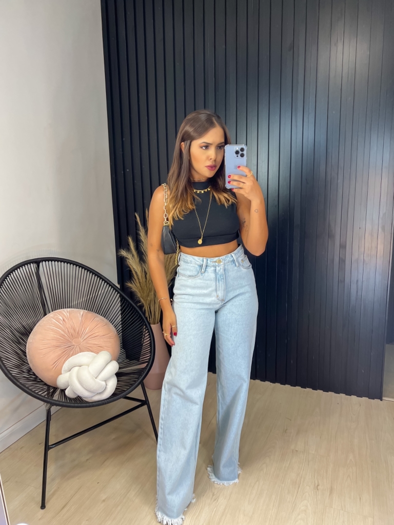 Flare Clara CalÃ§a Flare Jeans Barra Desfiada Calças Jeans CalÃ§a