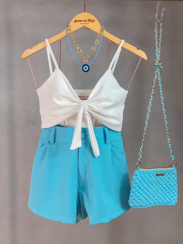 Short azul turquesa Clearance