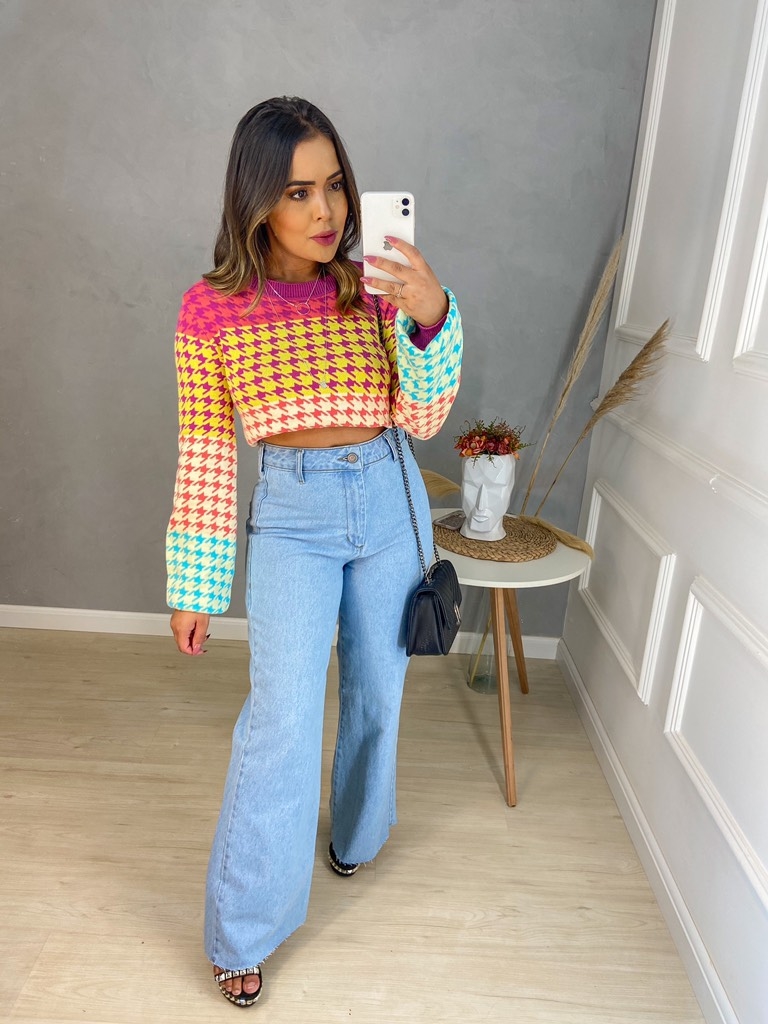 Calça Wide Leg Thassia - Linnda Store