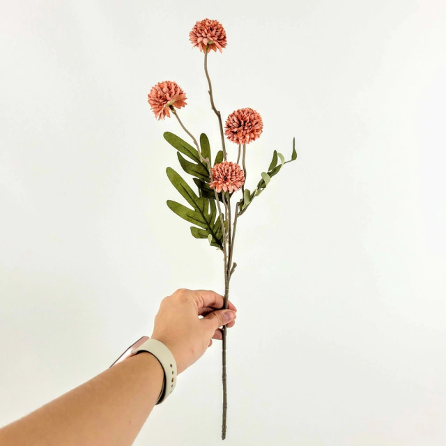 Cravo Rosa Buquê 52x10cm Flor Planta Artificial