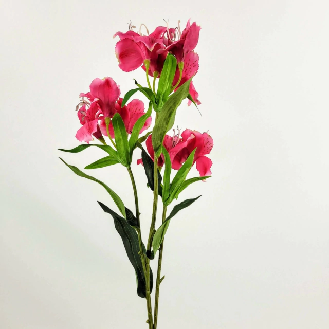 Astromelia Rosa 60x20cm Planta Artificial Flor Permanente