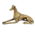 Escultura De Cachorro Dourado 18x34x14cm Enfeite Decoração