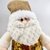 Imagem do Papai Noel Branco Dourado Natal 50x23x11cm Enfeite Luxo