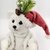Casal Urso Sentado Branco Rosa Palha Natal Luxo 20x15cm - Inigual Decor | Loja de Decoração, Plantas Artificiais, Utilidades, Presentes, Páscoa e Natal