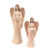 Enfeite Anjo Castiçal C/ Vela 29/20cm Nude Moderno 2pç