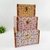 Caixa Baú Decorativa Geométrica Rosa Amarela 27/23/19cm 3pç - comprar online