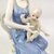 Estátua Mãe e Filho Cadeira 24x19cm Estatueta Decorativa - loja online