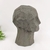 Escultura Face Cinza Decorativa 17x12x13cm Minimalista P na internet