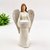 Enfeite Anjo Castiçal C/ Vela Decoração 20cm Branco Moderno - comprar online