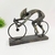 Escultura Ciclista na Bicicleta Bronze 20x27x10cm - comprar online