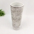 Vaso Decorativo Branco E Marrom 34x12cm Relevo G na internet