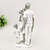 Enfeite Estátua Família Casal 3 Filhos 25x11x7cm Branco - loja online