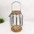 Lanterna Marroquina Decorativa Madeira Metal e Vidro 30x20cm P - comprar online