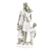 Enfeite Estátua Família Casal 3 Filhos 25x11x7cm Branco