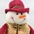 Boneco De Neve Em Pé Decoração Natal Luxo 51x25x13cm - loja online