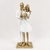 Enfeite Estátua Família Com Filha 24x9x7cm Branco E Dourado - comprar online