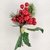 Folhagem Pick Cereja Vermelho Decoração de Natal Luxo 18x12cm - comprar online