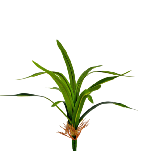 Folha De Orquídea Com Raiz 42x37cm Planta Artificial