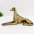 Escultura De Cachorro Dourado 18x34x14cm Enfeite Decoração - comprar online