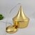 Luminária Pendente 30x20cm Metal Cirque Dourada Iluminação - Inigual Decor | Loja de Decoração, Plantas Artificiais, Utilidades, Presentes, Páscoa e Natal