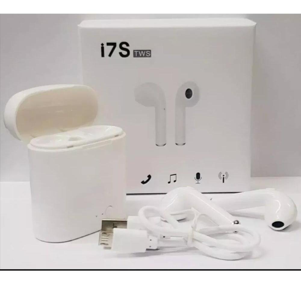 Fone De Ouvido Sem Fio I7s Tws Wireless iPhone Com Base