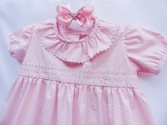 Vestido Bebe Rosa Poazinho - comprar online