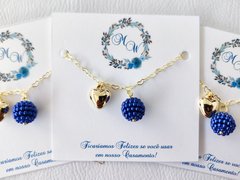 Pulseira Azul Royal para Madrinha de Casamento - comprar online