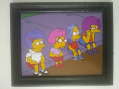 Cuadro Bart y amigos pelucas 20x25 - Tienda.Amarilla