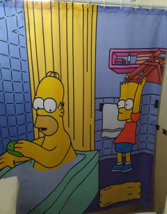 Cortina de baño Homero y Bart Silla - Tienda.Amarilla
