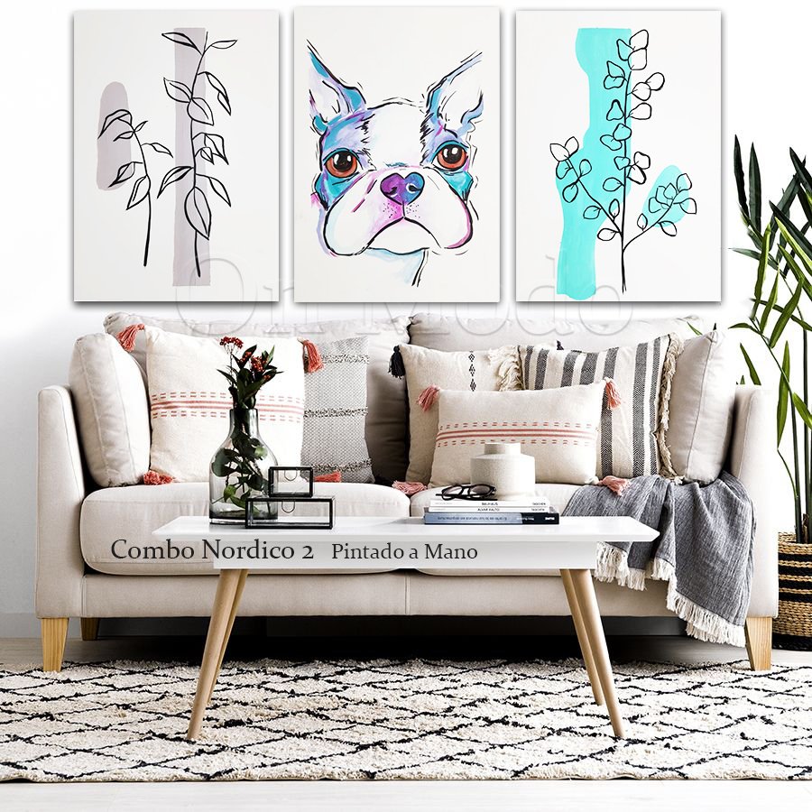 Cuadros Pintados A Mano Modernos Decorativos Nordicos Minimalistas