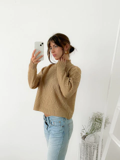 Sweater punto morley con rombos Connel - comprar online