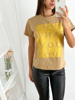 Remera algodón Do what - tienda online