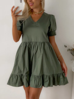 Vestido poplin con lycra en Vestido poplin con lycra en