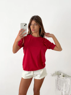 Remera manga globo con puño y volados Libra - BENKA