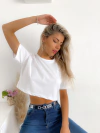 Remera algodon escote redondo Linna