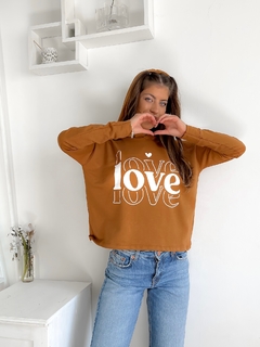 Buzo rustico con capucha LOVE BZ3LOVE - comprar online