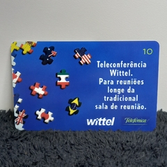 Cartão telefônico - mídia - Teleconferência Wittel.