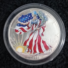 Estados Unidos - Onça de Prata Liberty 1999 Colorizada
