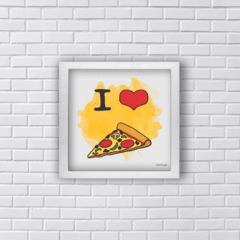 Quadro eu amo pizza