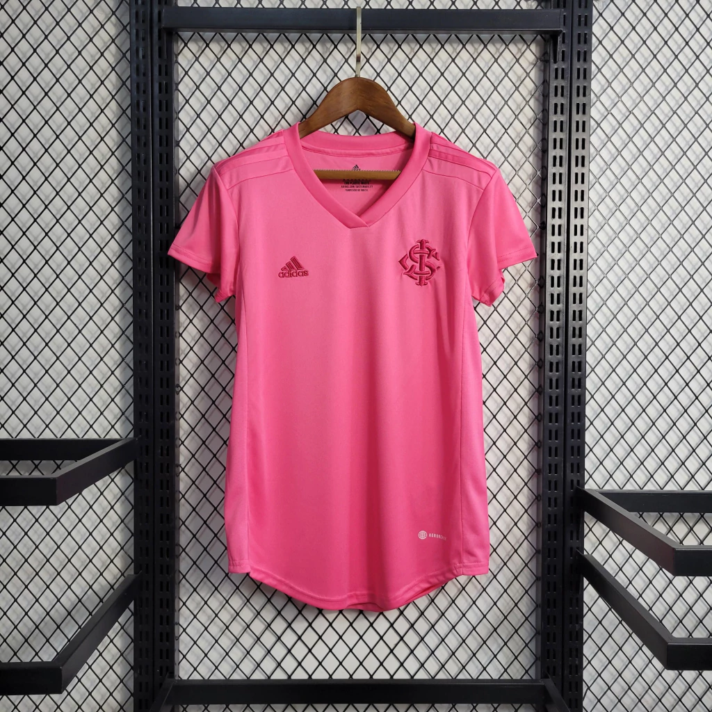 Camisa Internacional 'Outubro Rosa' 2022/23 Adidas Feminina