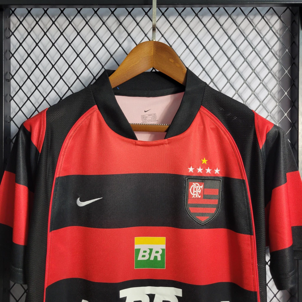 Camisa do Flamengo Home (1) 2003/04 Nike Retrô Masculina Vermelha