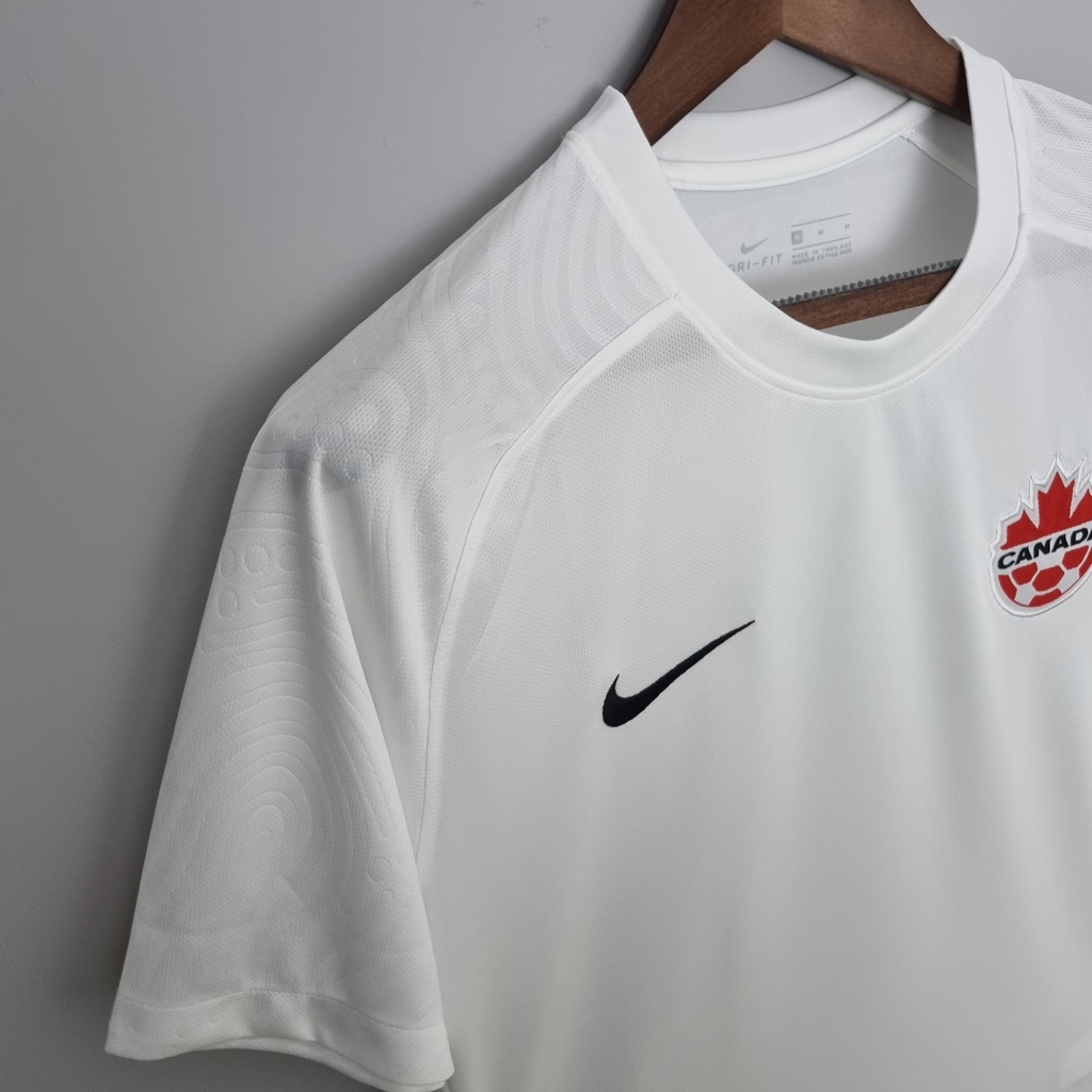 Camisa do Canadá Away (2) 2022 Nike Torcedor Masculina Branca