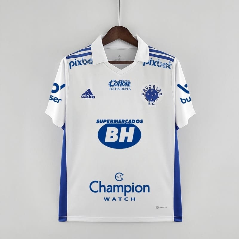 Camisa do Cruzeiro Away (2) 2022/23 Adidas Torcedor Masculina Branca