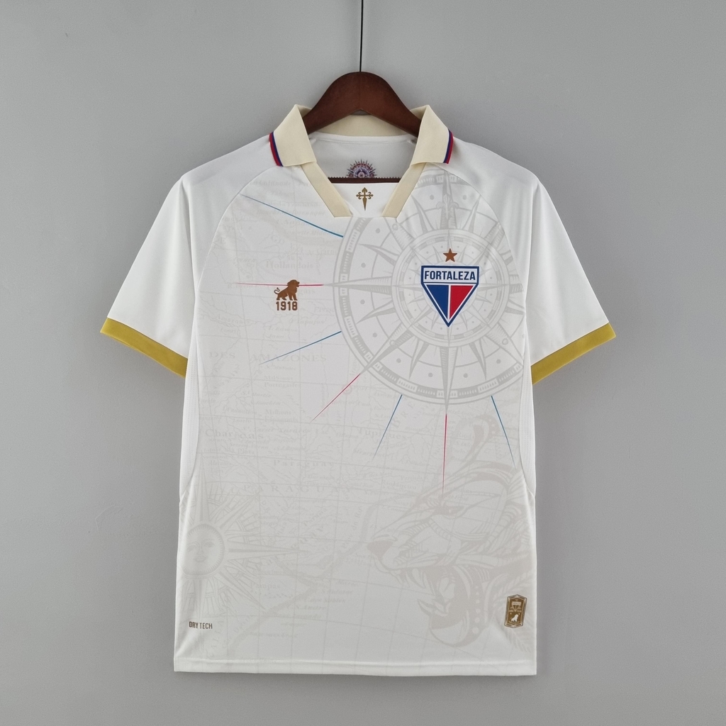 Camisa do Fortaleza La Dourada 2022/23 Torcedor Masculina Branca